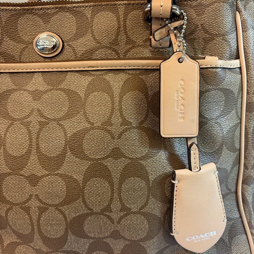 Coach Peyton Signature Jordan Double Zip Carryall F32838 - Picture 8 of 11